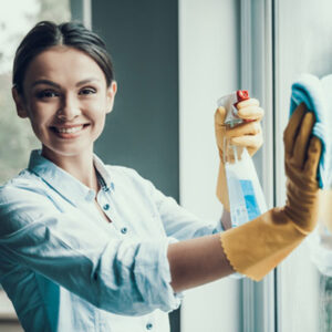 maid washing glass